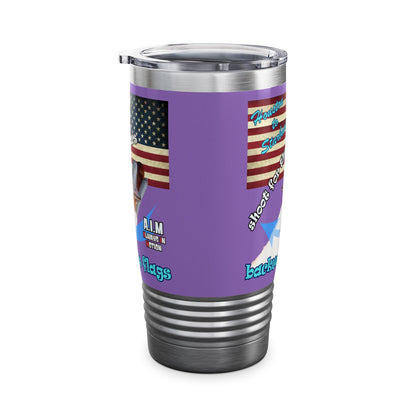 shoot for the stars - Ringneck Tumbler, 20oz (light purple)