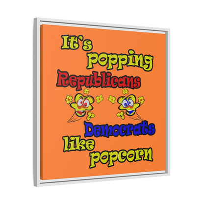 popping like popcorn - framed canvas art (crusta)