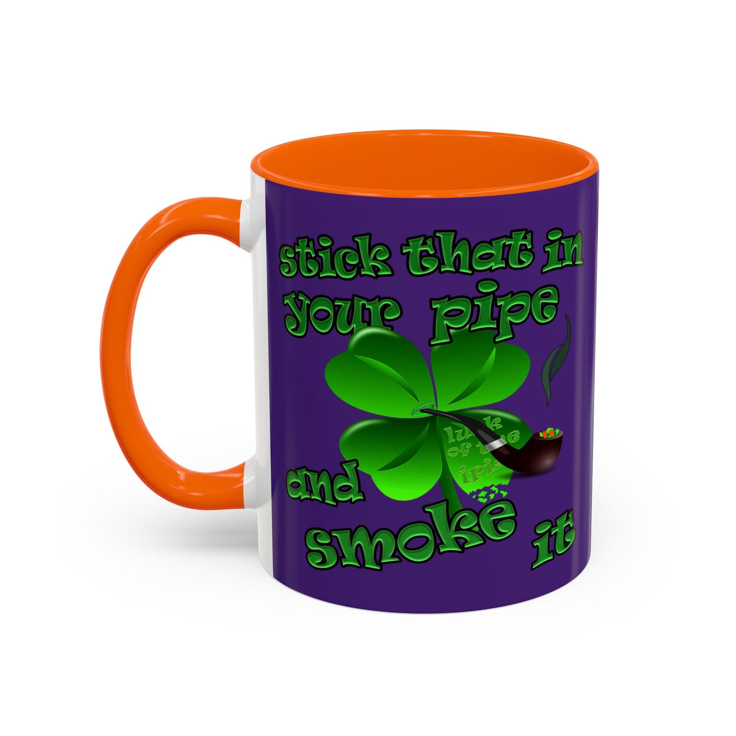 celtics logo - Accent Mug (purple)