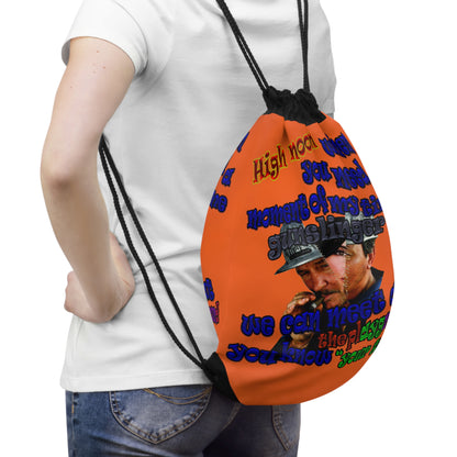 high noon - Drawstring Bag (orange)