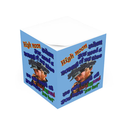 high noon - note cube (light blue)