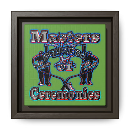 em cee squared - framed canvas art (green)