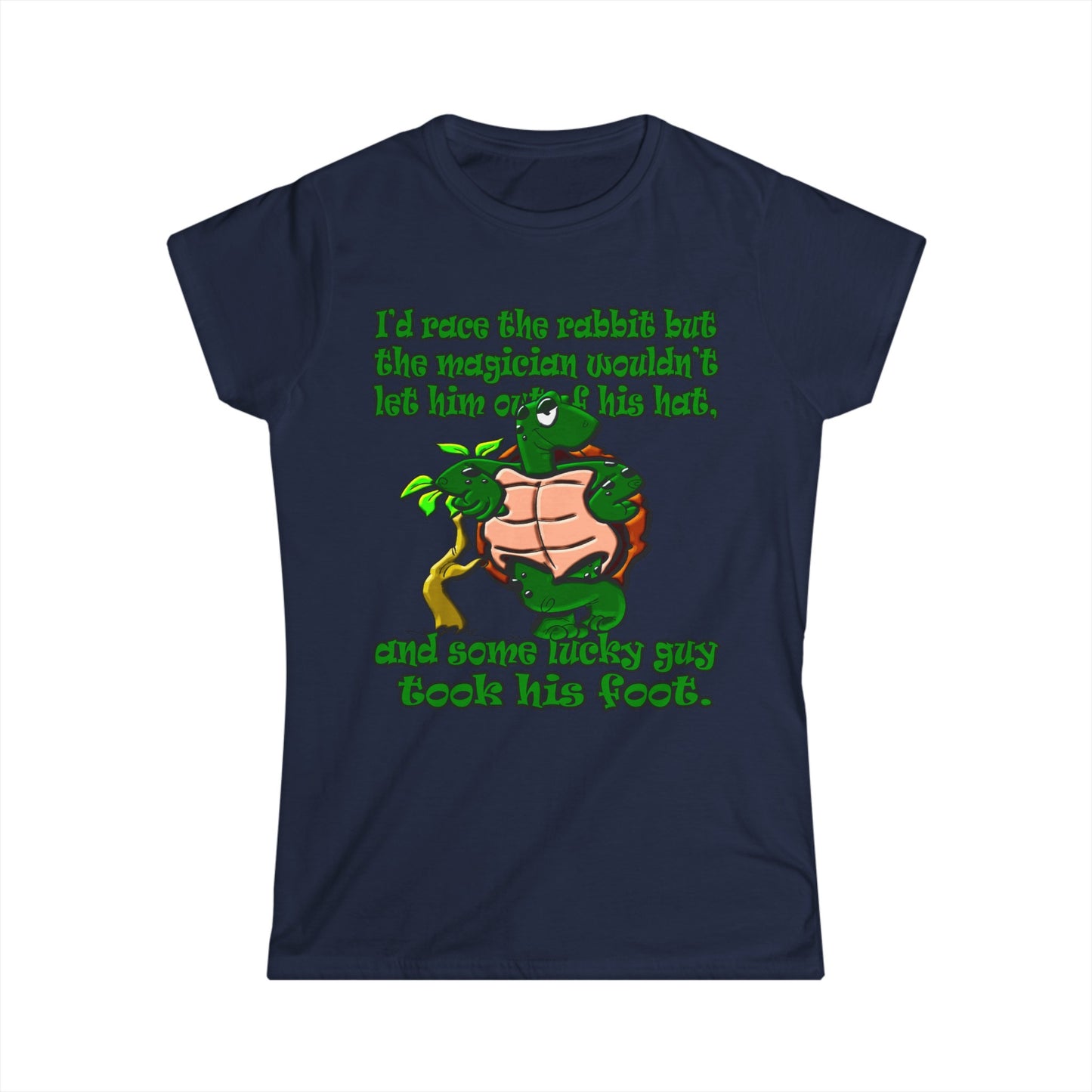 turtle race - Women's Softstyle Tee