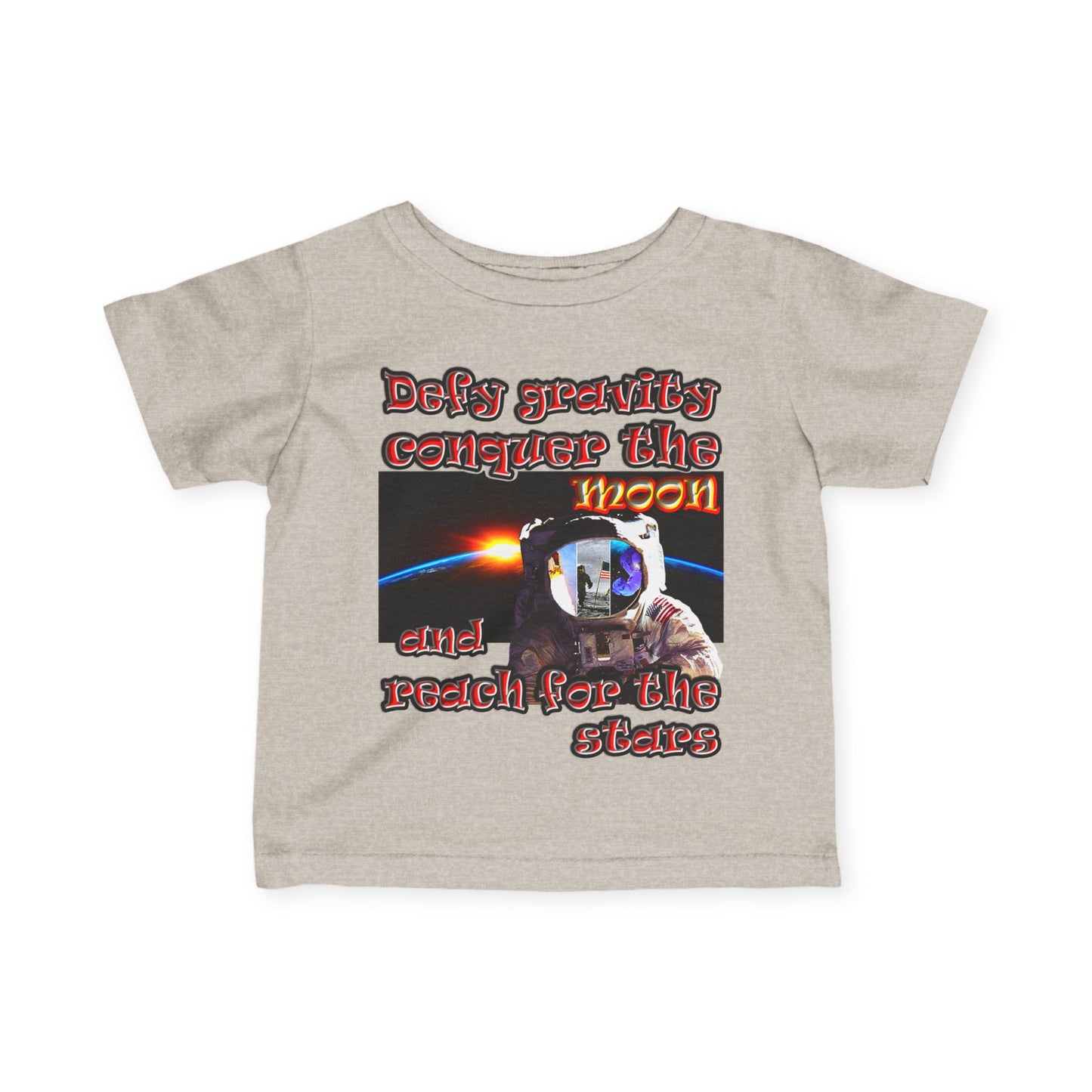 defy conquer reach - Infant Fine Jersey Tee