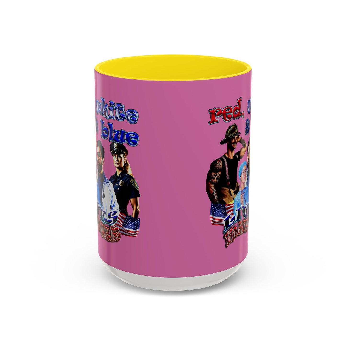 rw&b lives matter - Accent Mug (light pink)