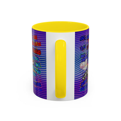 drop the beat - Accent Mug (purple wave)