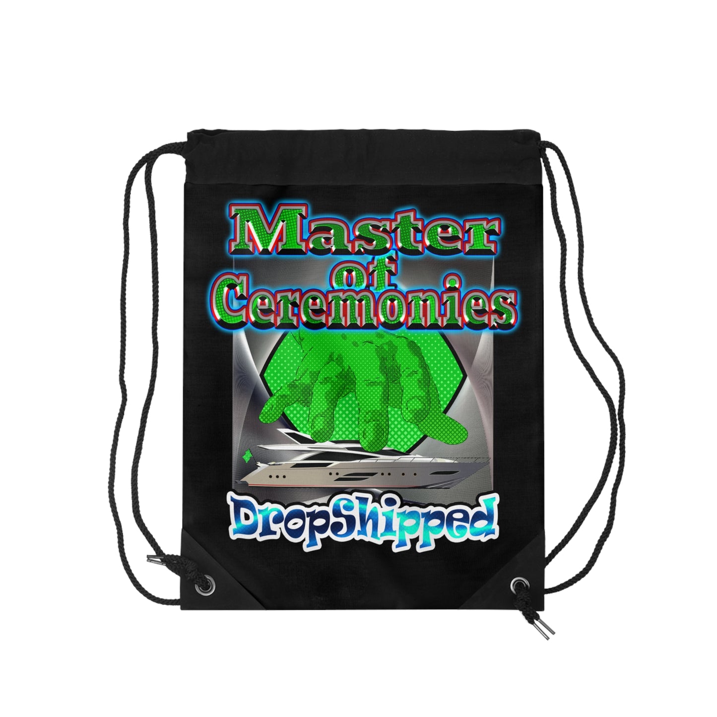 logo - Drawstring Bag (black)