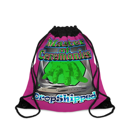 logo - Drawstring Bag (pink)