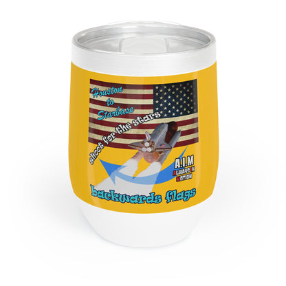 shoot for the stars - Chill Wine Tumbler (yellow)