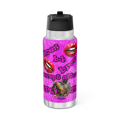 hoes b4 bros - Gator Tumbler, 32oz  (pink swirl)