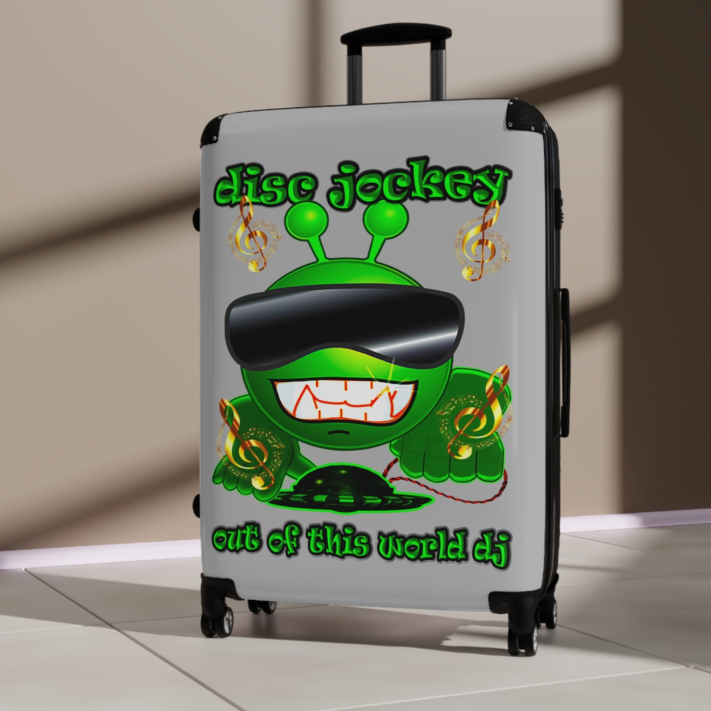 disc jockey - Suitcase (light grey)