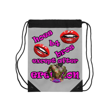 hoes b4 bros - Drawstring Bag (light grey)