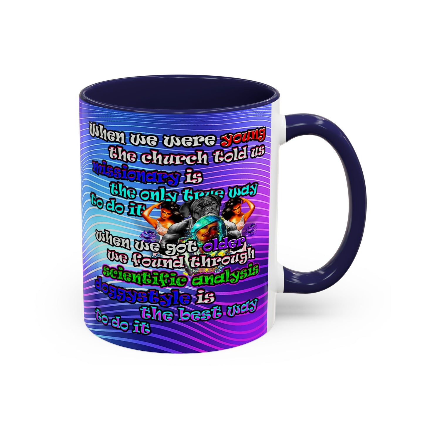 doggystyle - Accent Mug (purple wave)