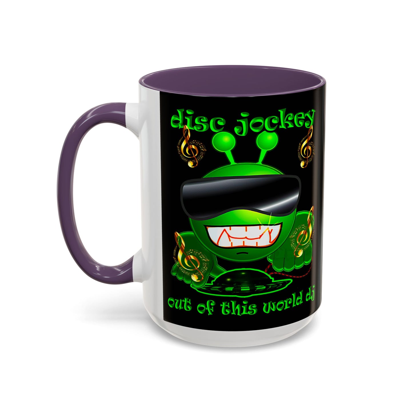 disc jockey - Accent Mug (black)