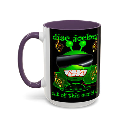 disc jockey - Accent Mug (black)