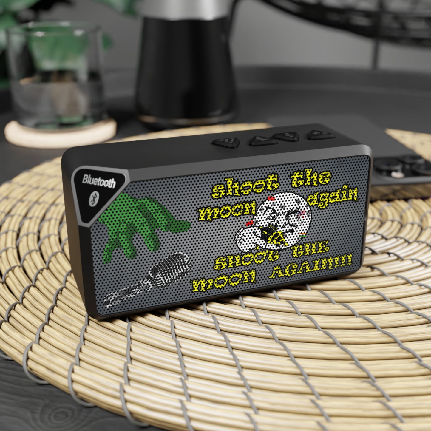 shoot the moon again - Jabba Bluetooth Speaker (grey-light grey)