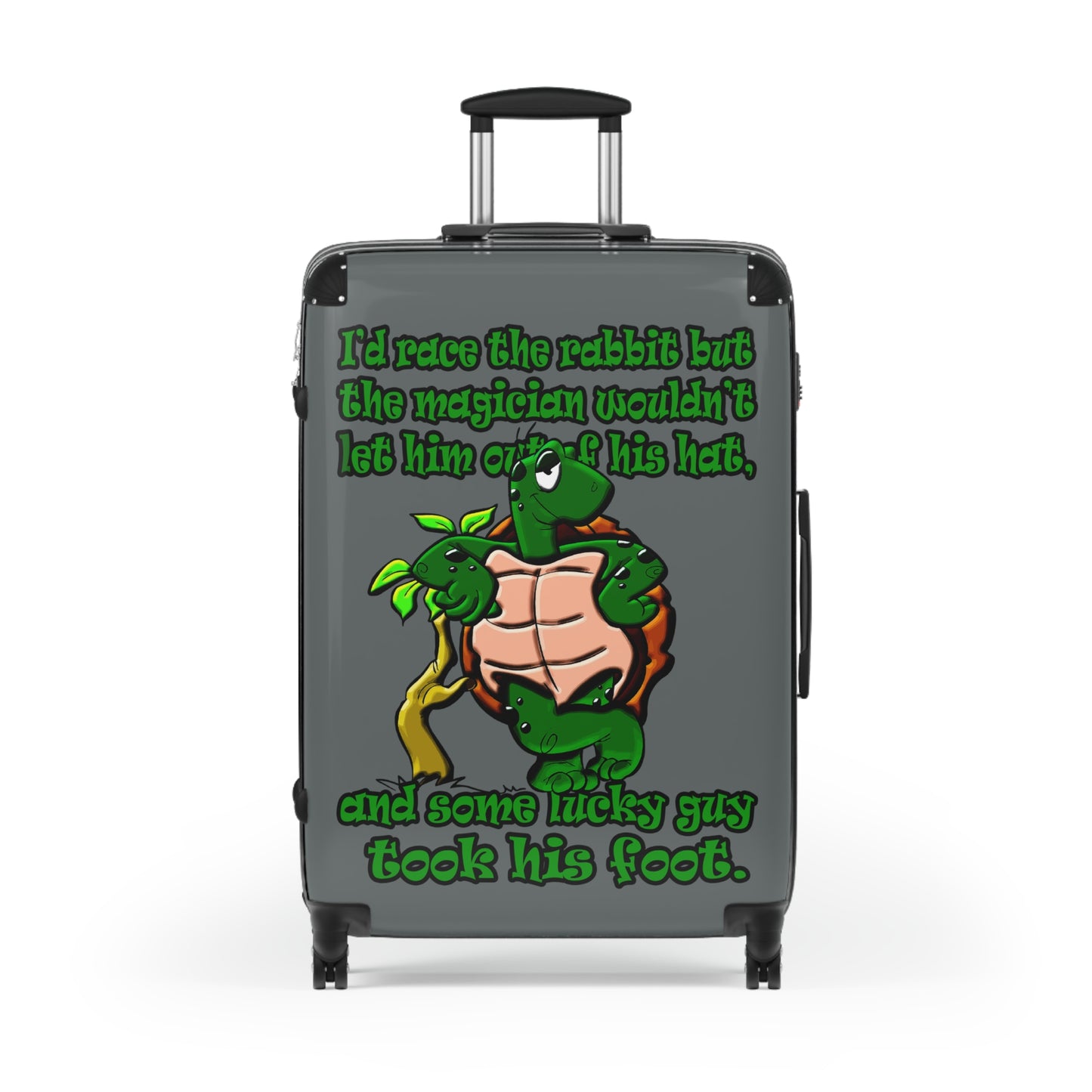 turtle race - Suitcase (dark grey)
