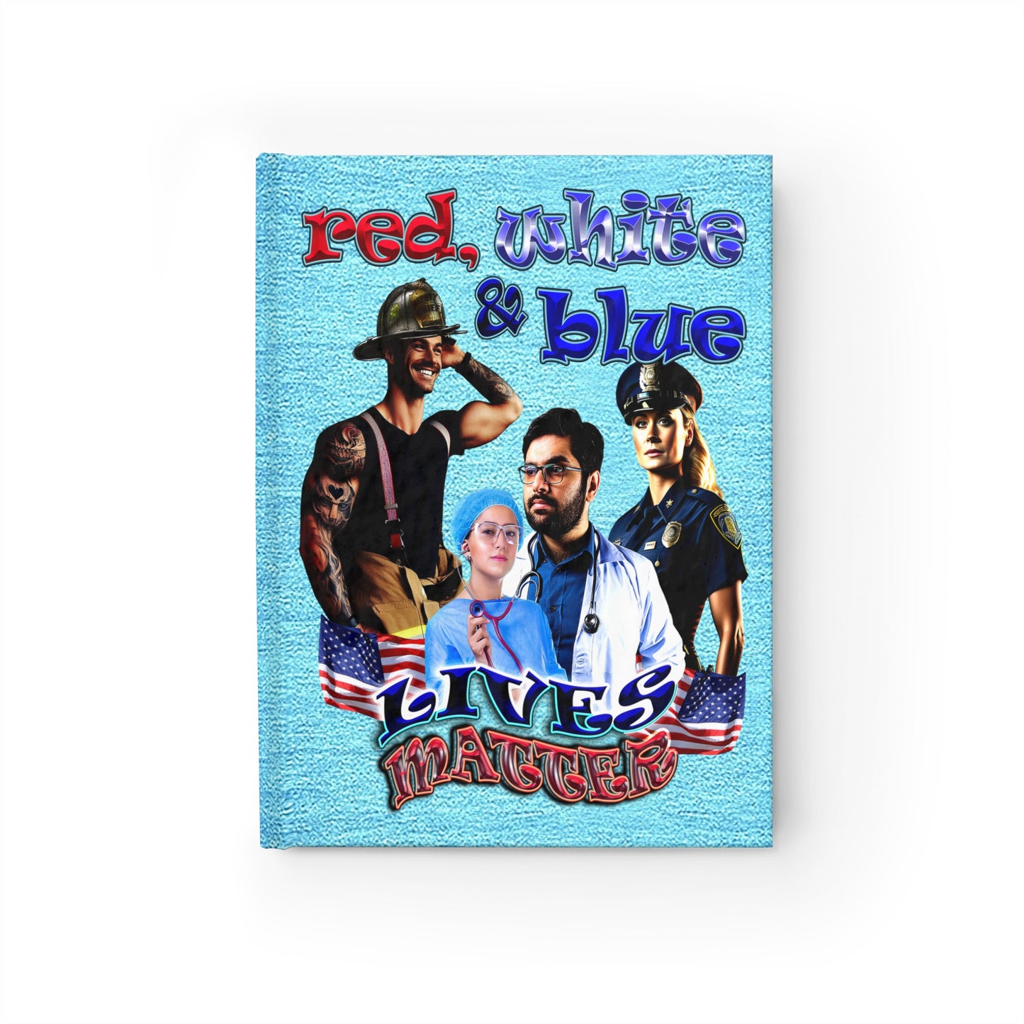 rw&b lives matter - journal-blank (faded blue)