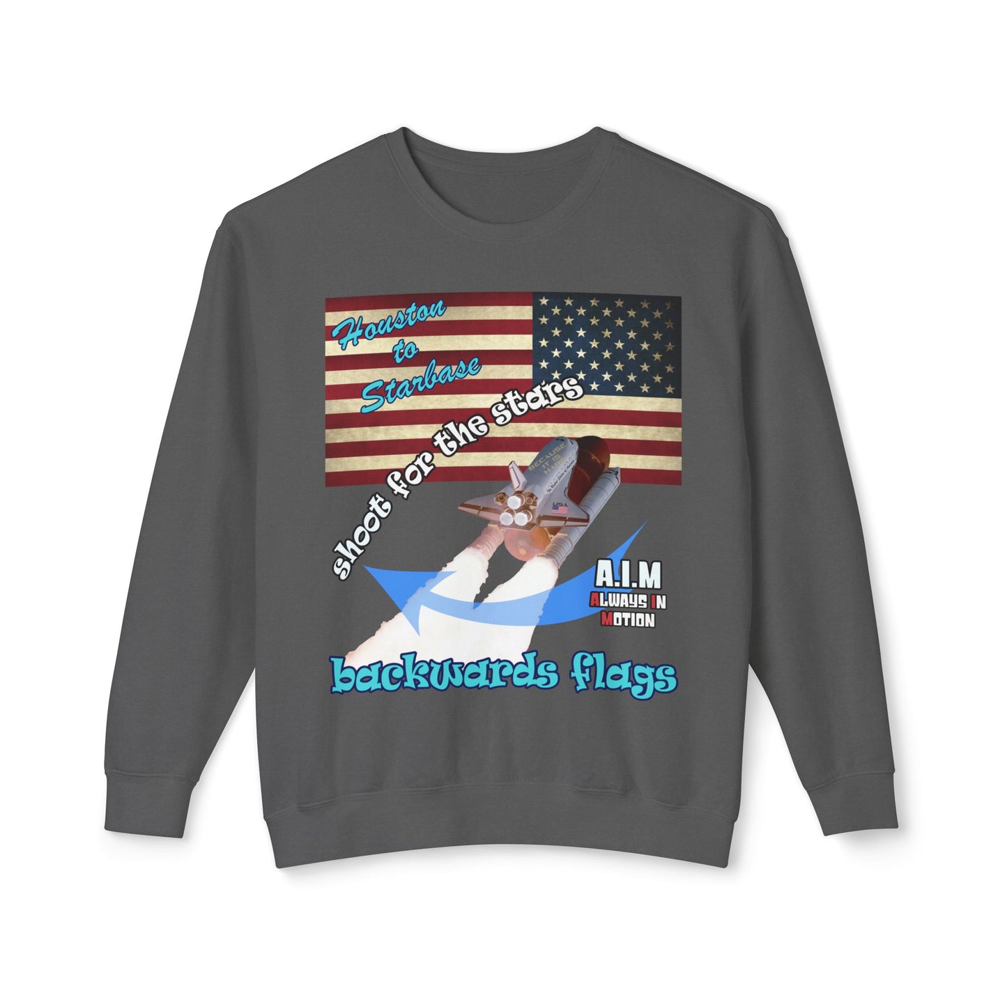 shoot for the stars - Unisex Lightweight Crewneck Sweatshirt
