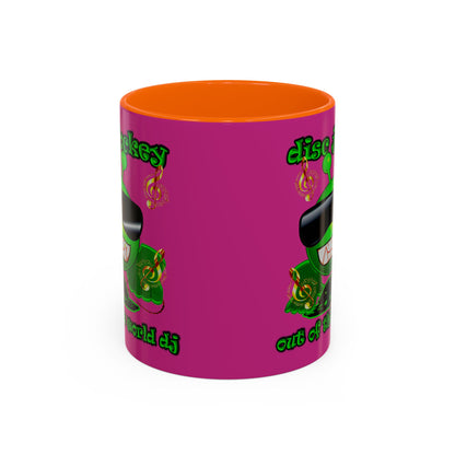 disc jockey - Accent Mug (pink)