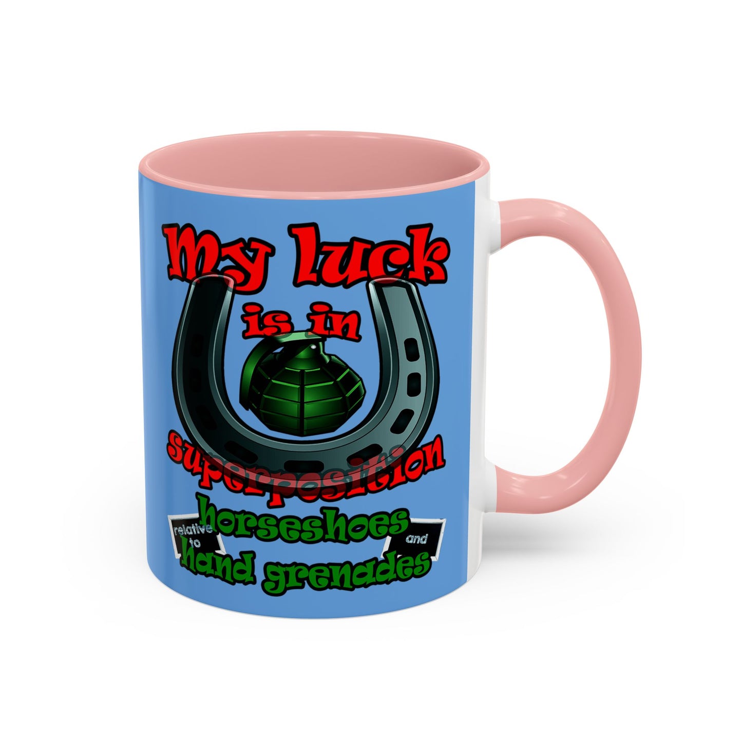 my luck - Accent Mug (light blue)