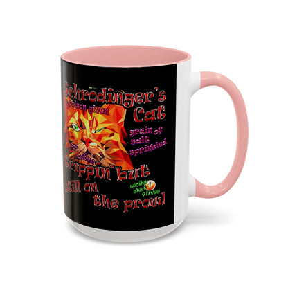 schrodinger's cat - Accent Mug (black)
