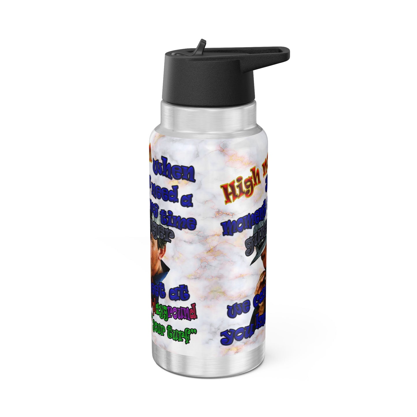 high noon - Gator Tumbler, 32oz  (white marble)