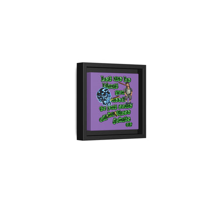 og - framed canvas art (light purple)