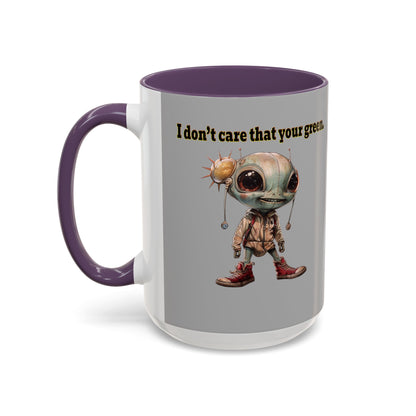 I don't care that your grey - Accent Mug (light grey)