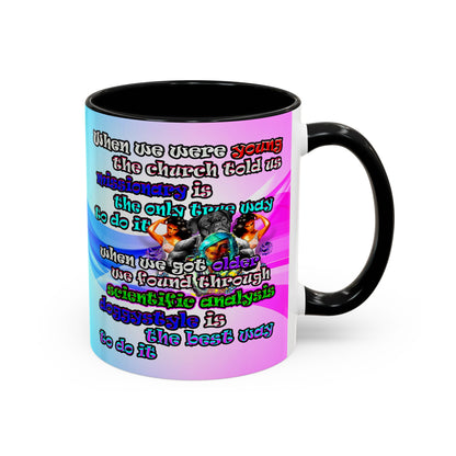 doggystyle - Accent Mug (light blue-pink wave)