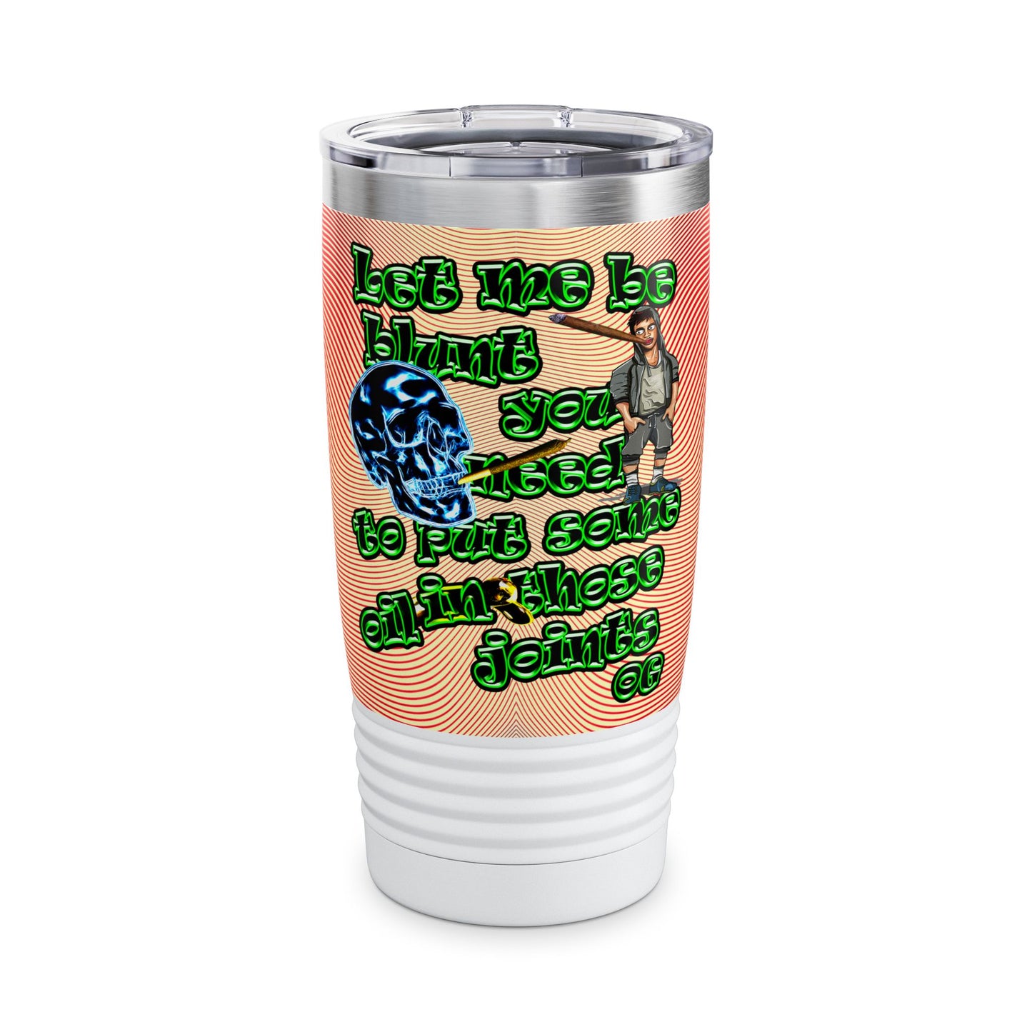 og - Ringneck Tumbler, 20oz (yellow-orange wave)