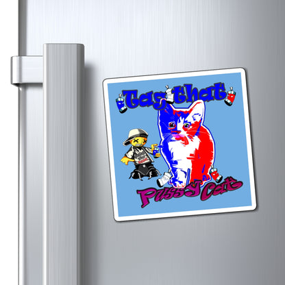 tag that - Magnets - (light blue)