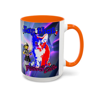 tag that - Accent Mug (grey-pink wave)