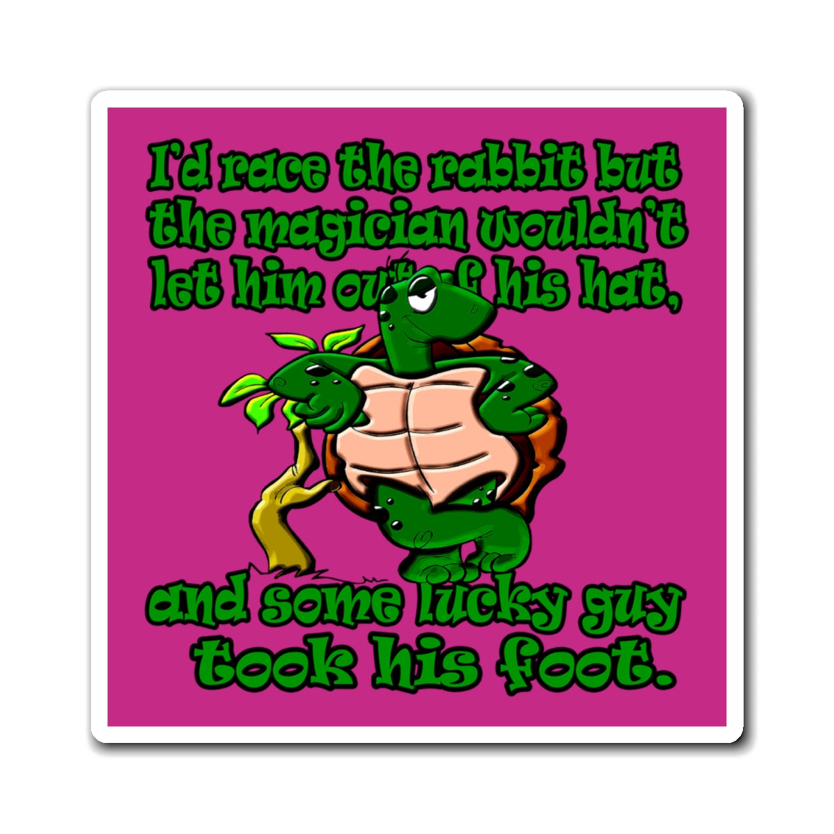 turtle race - Magnets - (pink)