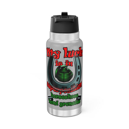 my luck - Gator Tumbler, 32oz (light grey)