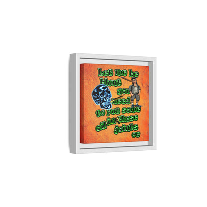 og - framed canvas art (burnt orange)