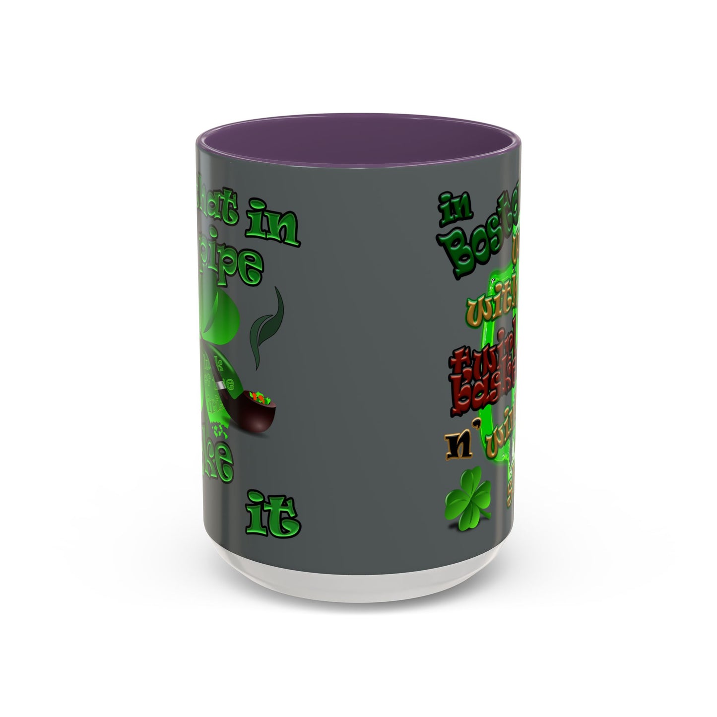 celtics logo - Accent Mug (dark grey)