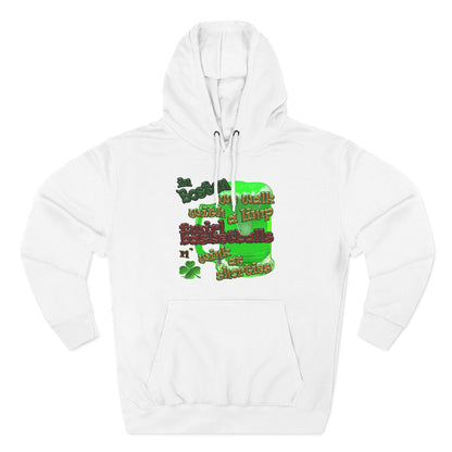 celtics logo - Three-Panel Fleece Hoodie
