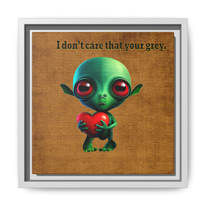 I don't care that your grey - framed canvas art (brown papyrus)