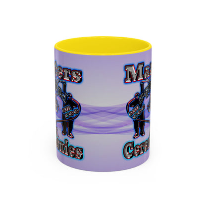 em cee squared - Accent Mug (light blue-pink wave)