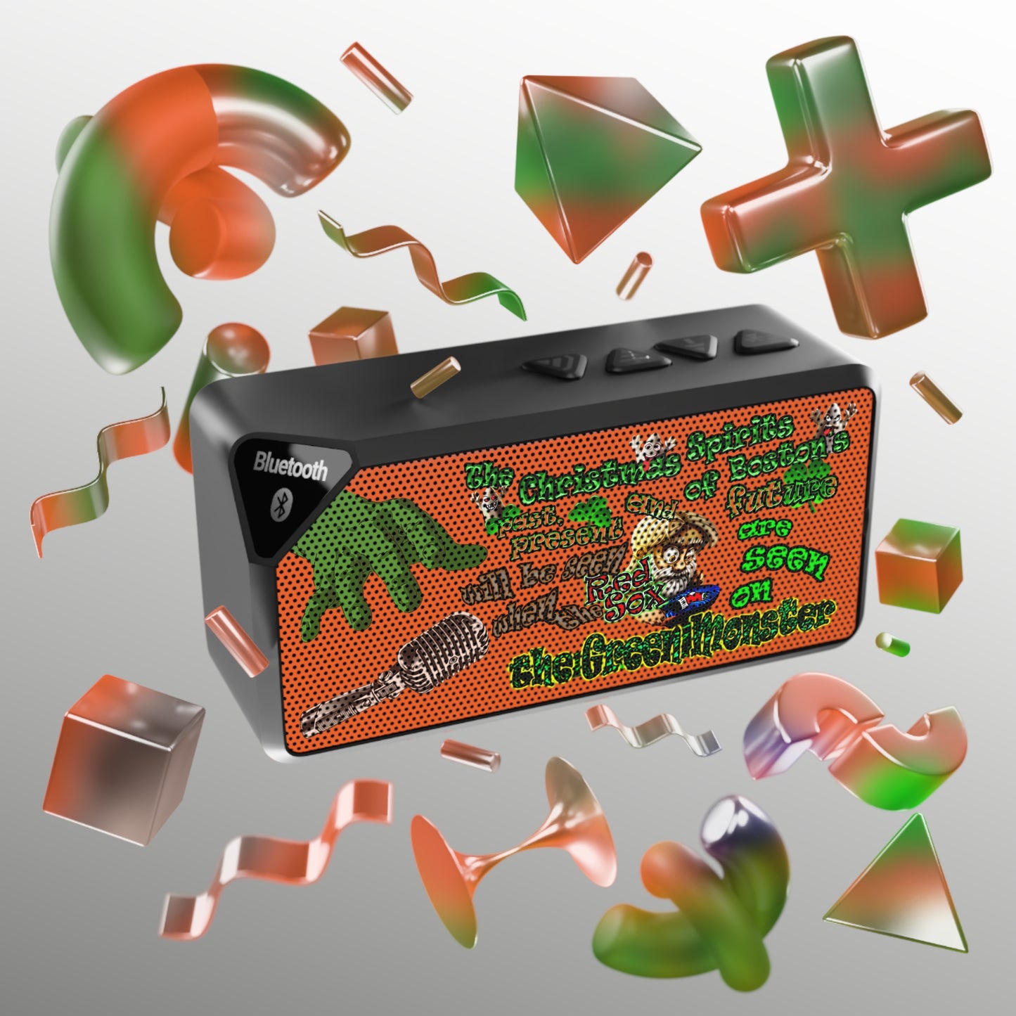 christmas spirits of boston - Jabba Bluetooth Speaker (orange)