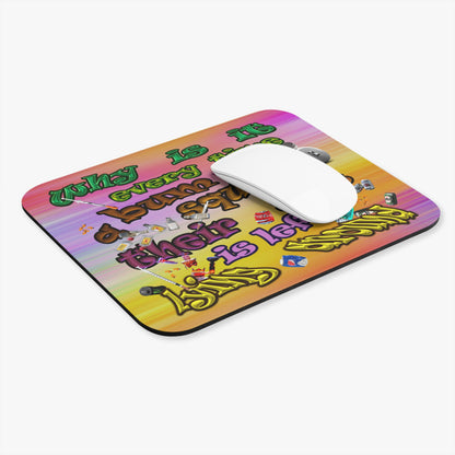 the bum's shit - Mouse Pad (Rectangle) (color blur)