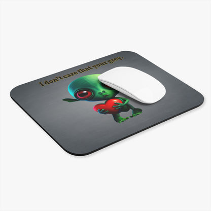 I don't care that your grey - Mouse Pad (Rectangle) (grey-light grey)