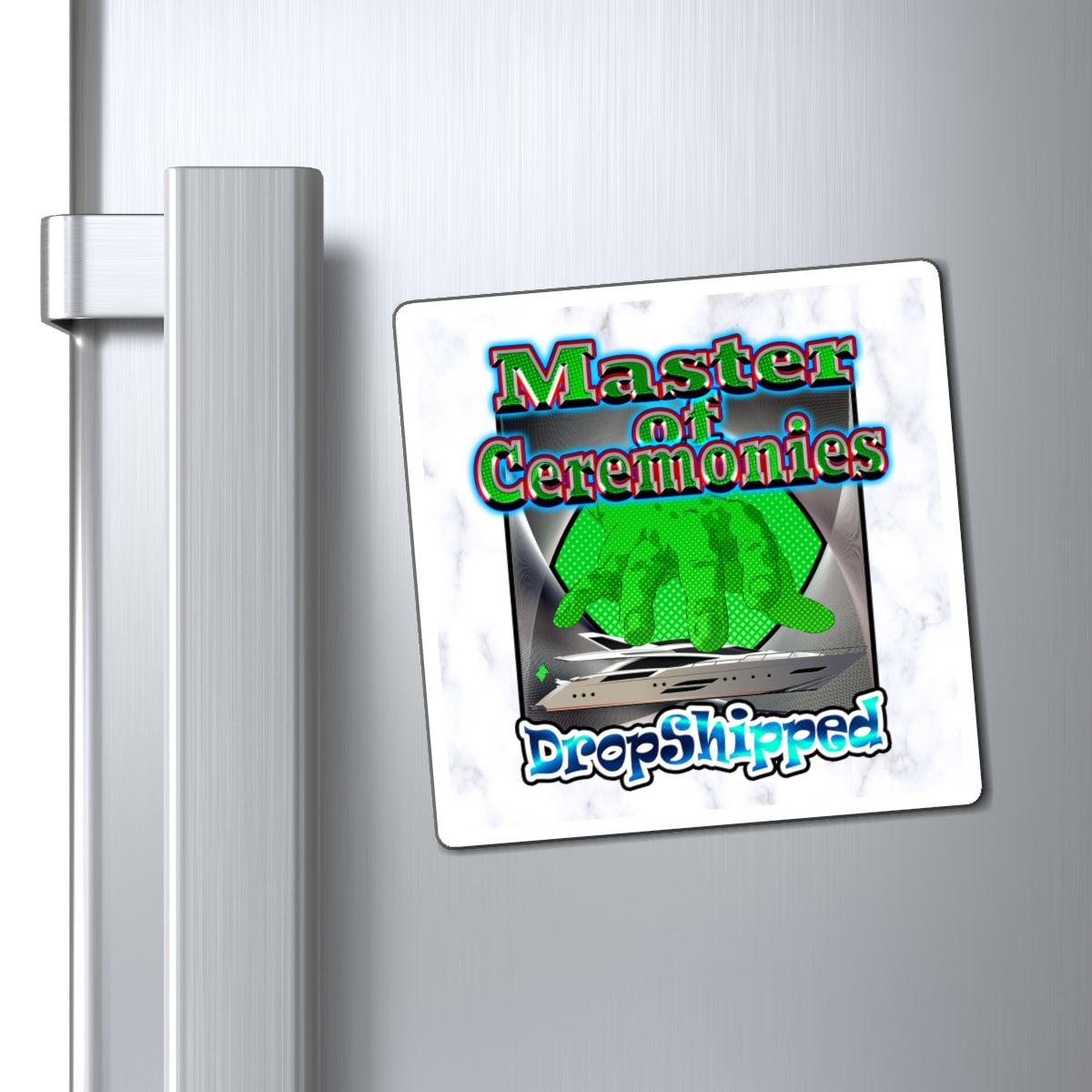 logo - Magnets - (white marble)