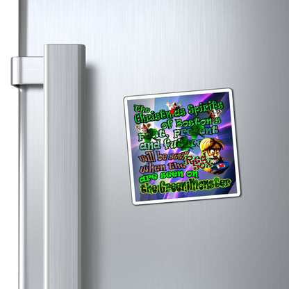 christmas spirits of boston - Magnets - (grey-pink wave)