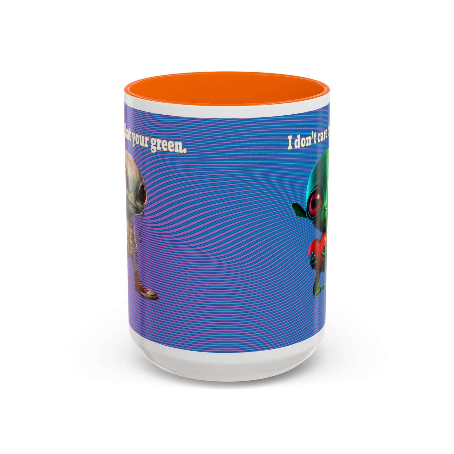 I don't care that your grey - Accent Mug (light blue-purple wave)