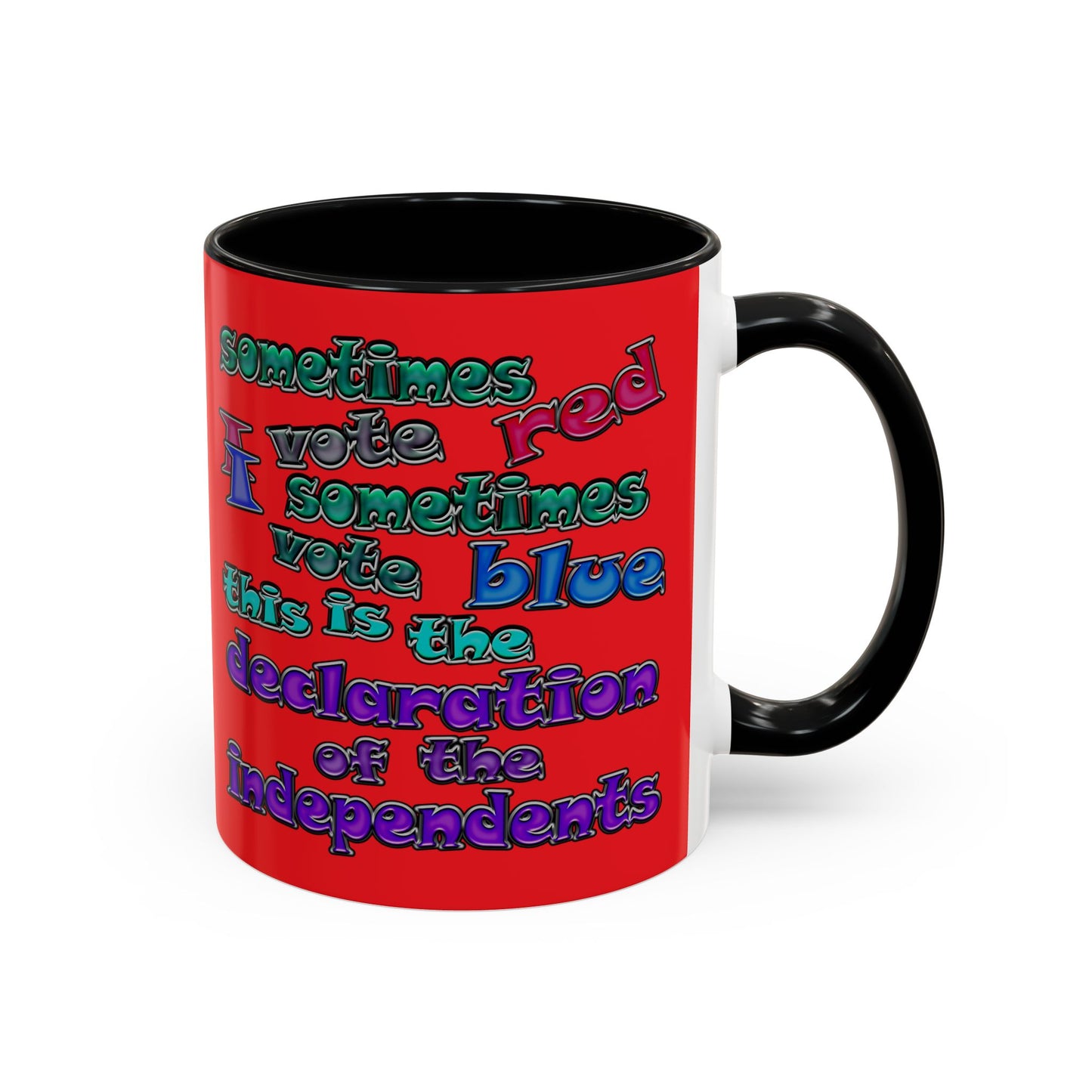 declaration of the independents - Accent Mug (red)