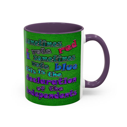 declaration of the independents - Accent Mug (green turf)