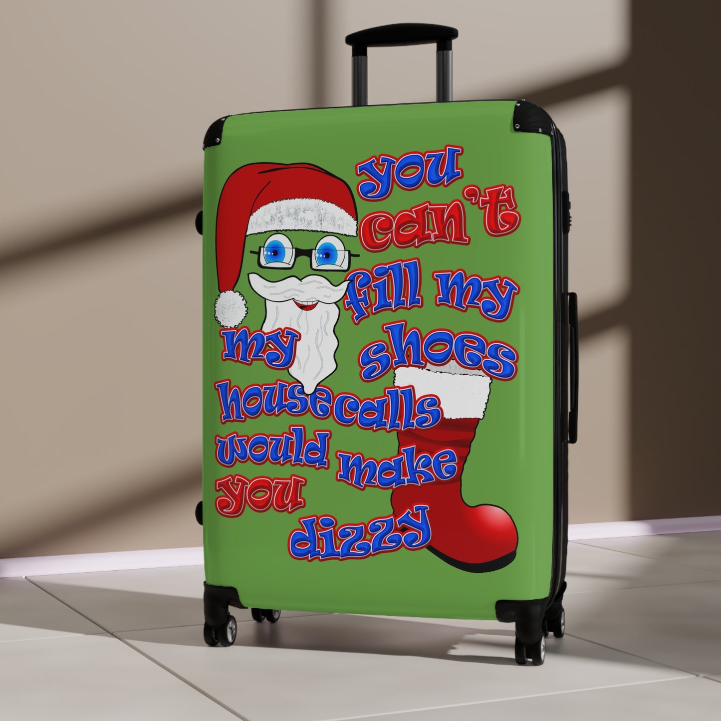 santa's shoes - Suitcase (green)