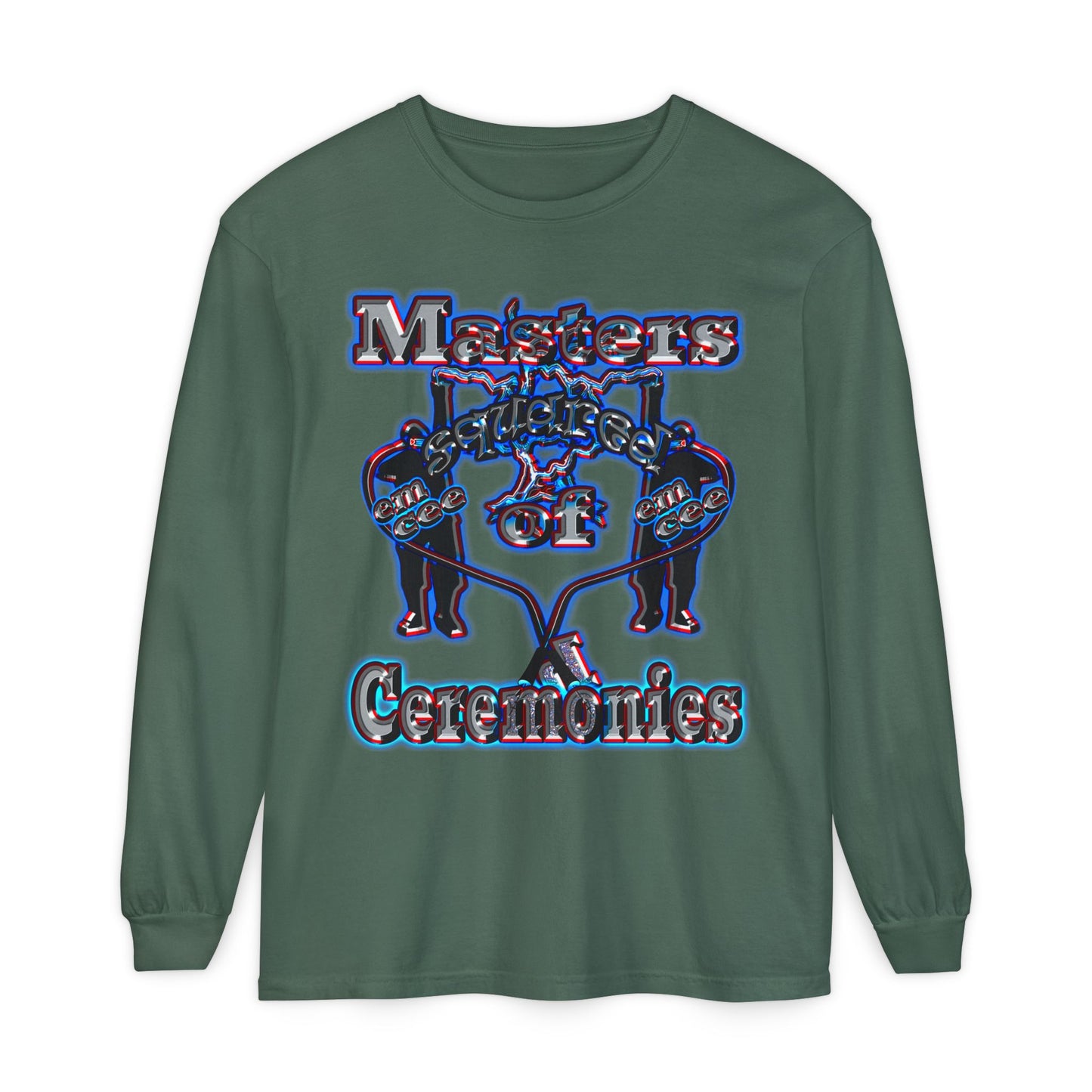 em cee squared - Unisex Garment-dyed Long Sleeve T-Shirt